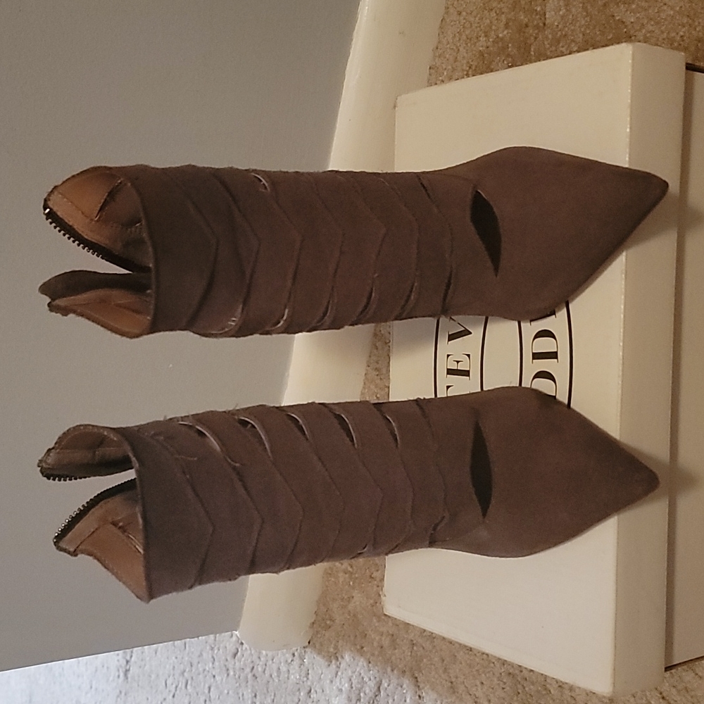 Suede booties